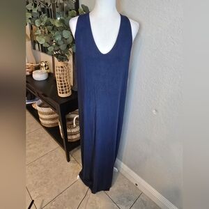 ATHLETA Women's Get Away Maxi Dress Navy Size M